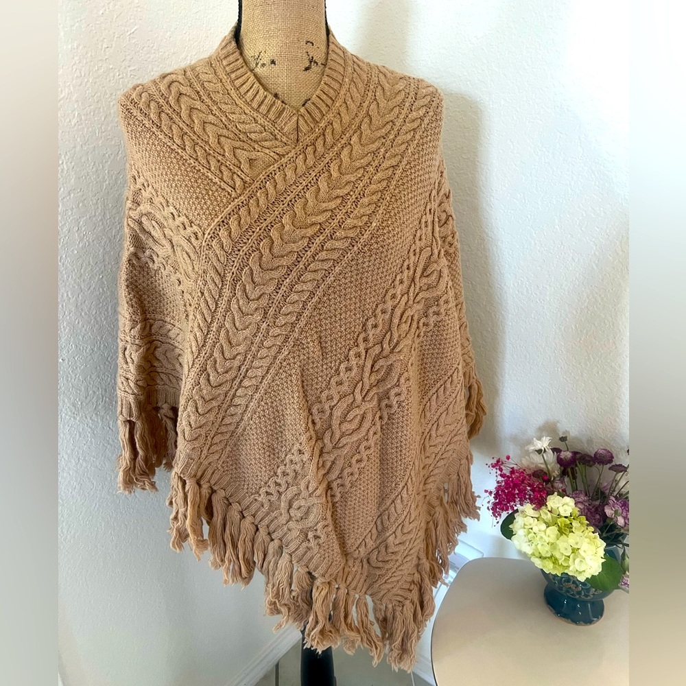 Ralph Lauren Cable Poncho